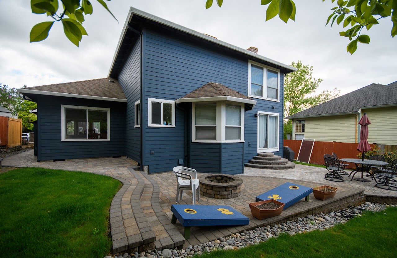 Finished backyard exterior and patio